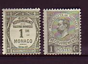 Timbre De Monaco   Taxe N° 8 Et 13 ( Sans Gomme ) - Taxe