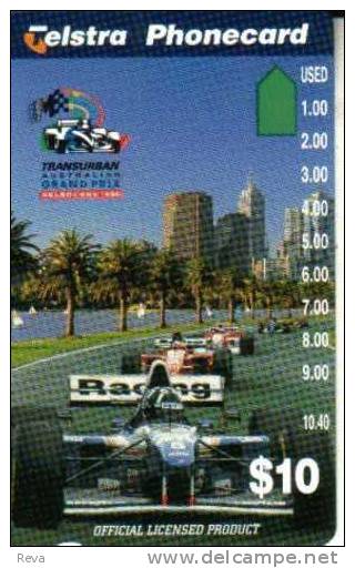 AUSTRALIA $10  GRAND PRIX  F1  MELBOURNE  1996  RACING CARS  SPORT  MINT  AUS-378 READ DESCRIPTION !! - Australia
