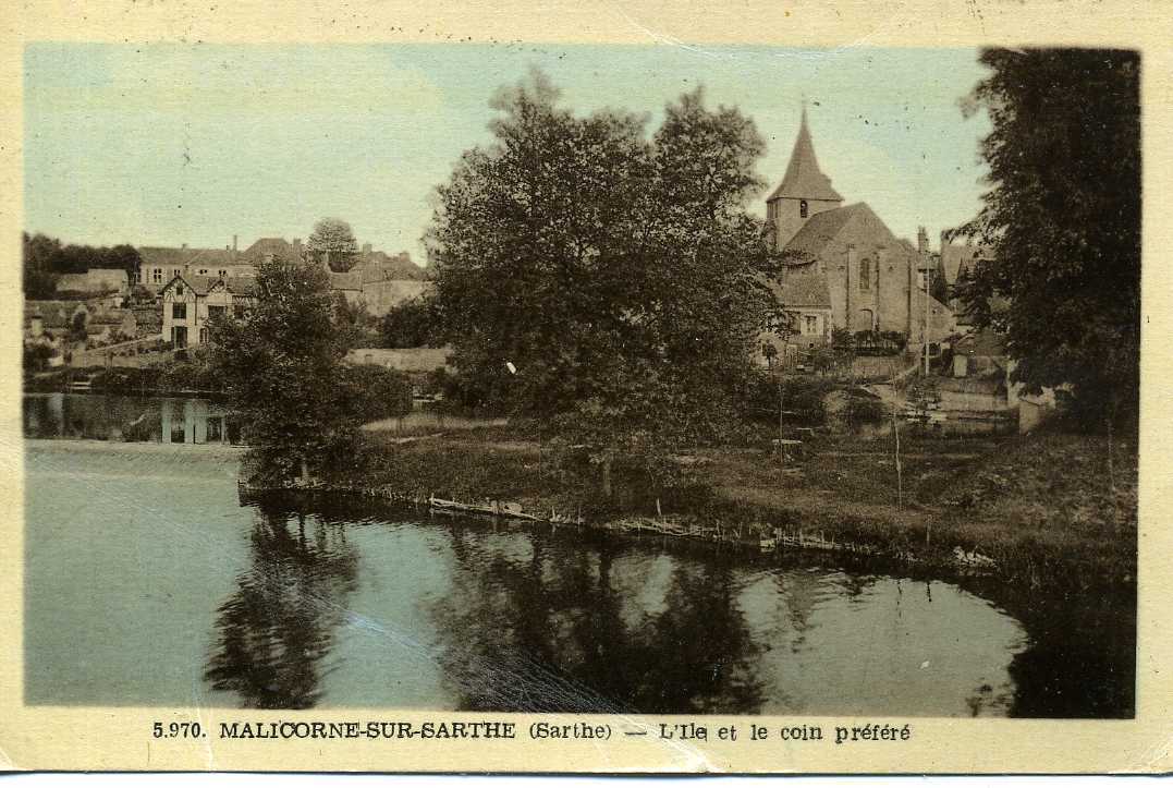 SARTHE MALICORNE SUR SARTHE L' ILE Et Le COIN PREFERE - Malicorne Sur Sarthe