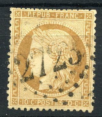 France 36a    Oblit 2723 Grand Chiffre Cote Yv: 75 E - 1870 Siege Of Paris