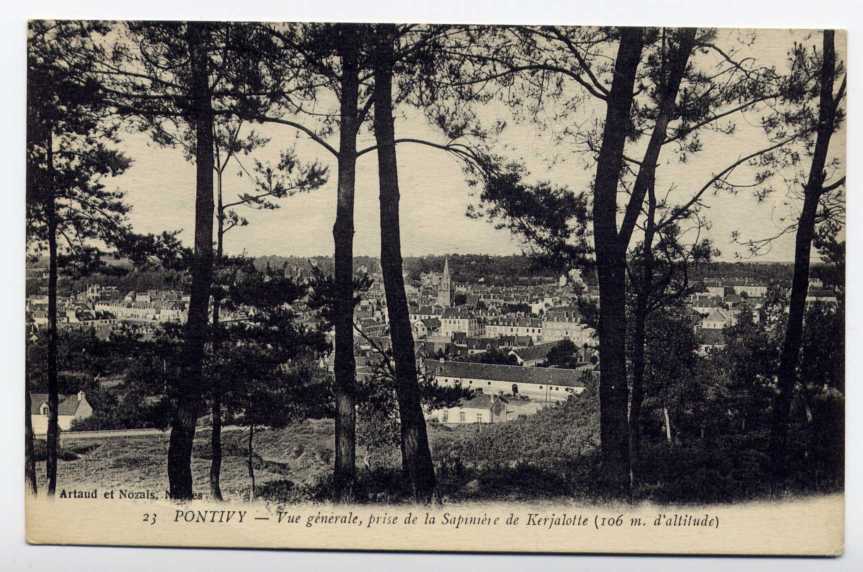 Réf 80  - PONTIVY - Vue Générale Prise De La Sapinière De KERJALOTTE (106 Mètres D'altitude) - Pontivy