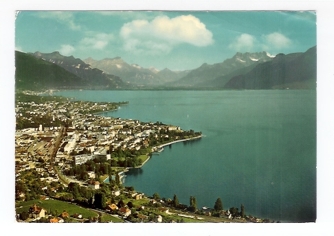 Vevey, La Tour De Peilz, Montreux: Lac Léman En Direction Des Alpes Vaudoises (06-657) - La Tour-de-Peilz