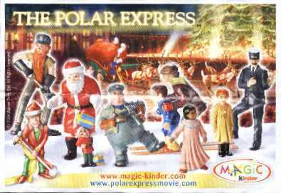 KINDER THE POLAR EXPRESS C-211 Locomotive + BPZ - Monoblocs