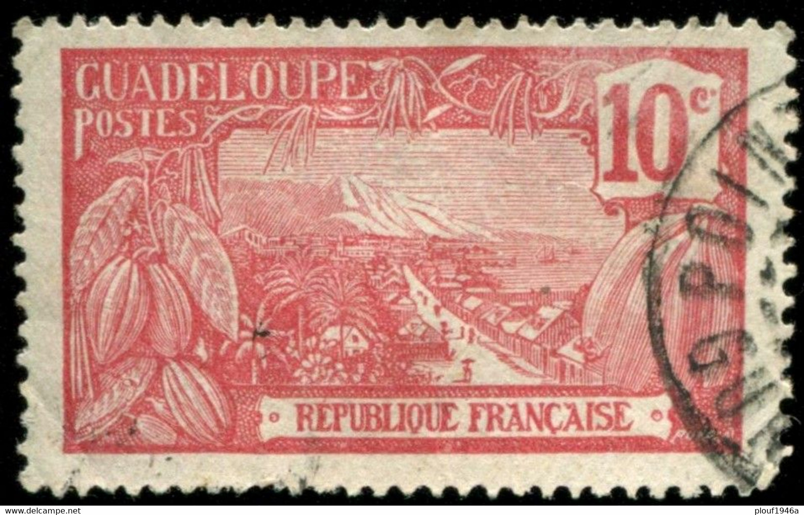 Pays : 206 (Guadeloupe : Colonie Française)  Yvert Et Tellier N° :   59 (o) - Gebruikt