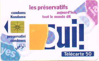 SIDA PRESERVATIFS 50U GEM 07.93 ETAT COURANT - 1993