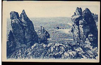 Jolie CP Ancienne 29 Ile D'Ouessant Finistère - Carte Avec Légende Décalée Peu Lisible Creach ?? !! Rochers Récifs - Ouessant