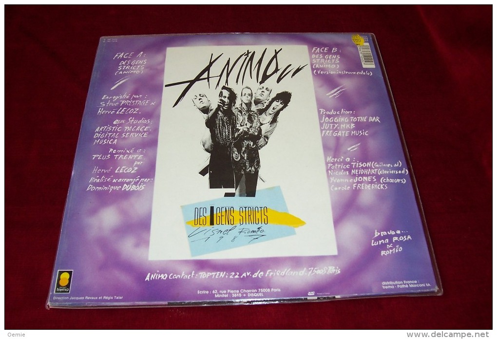 ANIMO  °°  DES GENS STRICTS - 45 Rpm - Maxi-Singles