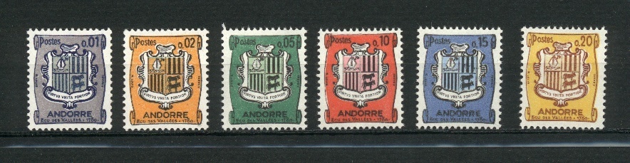 ANDORRE Neufs Armoiries Cote 1,60 - Oblitérés