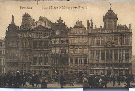 BRUXELLES GRAND PLACE ET MARCHE AUX FLEURS - Markets