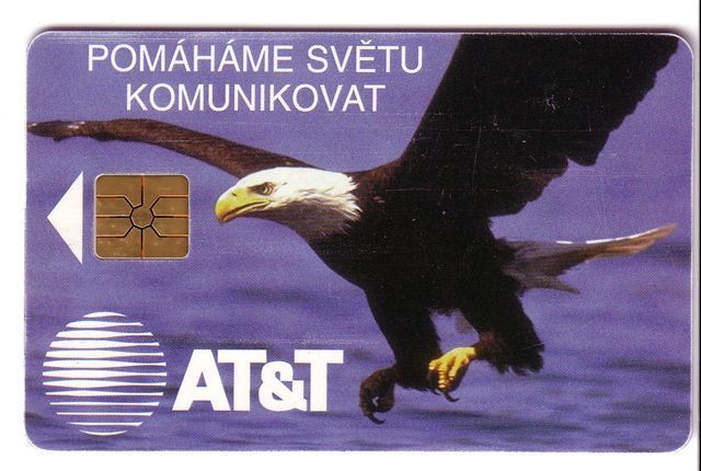 AMERICAN BALD EAGLE ( Czech Republic Chip AT&T Card ) Eagle Aigle Adler Aguila Aquila Birds Of Prey Raptors Raptor Bird - República Checa