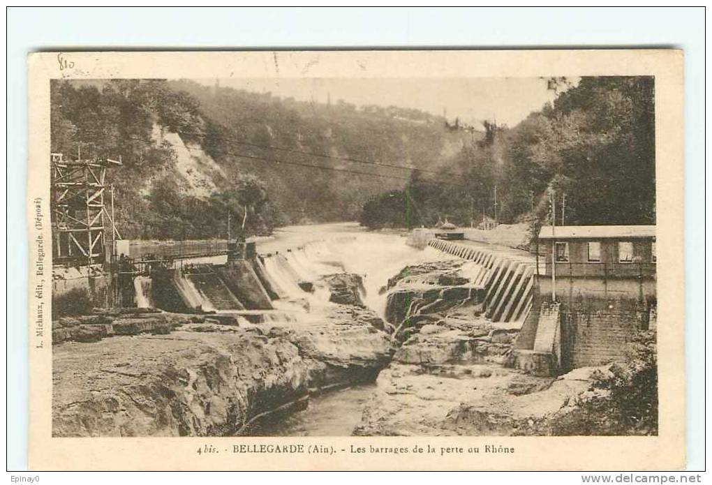 01 - BELLEGARDE - Les Barrages De La Perte Au Rhône - Bellegarde-sur-Valserine