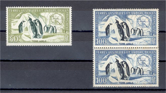 TAAF /FAST AIRPOST "PENGUINS" 1956-59 HI/NH STAMPS */** - Neufs