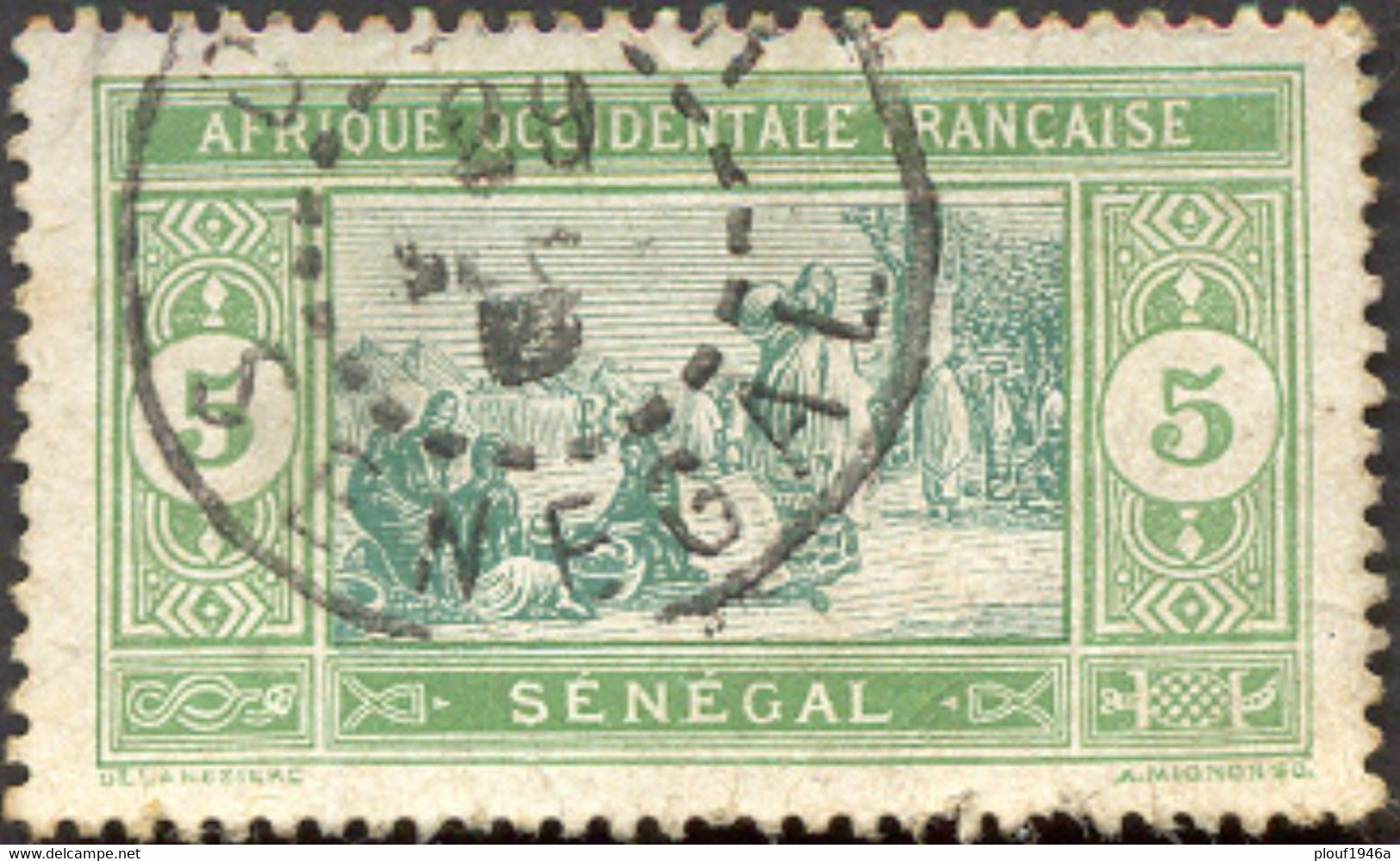 Pays : 432  (Sénégal : Colonie Française)  Yvert Et Tellier N° :    56 (o) - Oblitérés