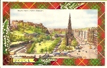 3094-BRUCE, Princes Street & Castle, Edinburgh - Midlothian/ Edinburgh