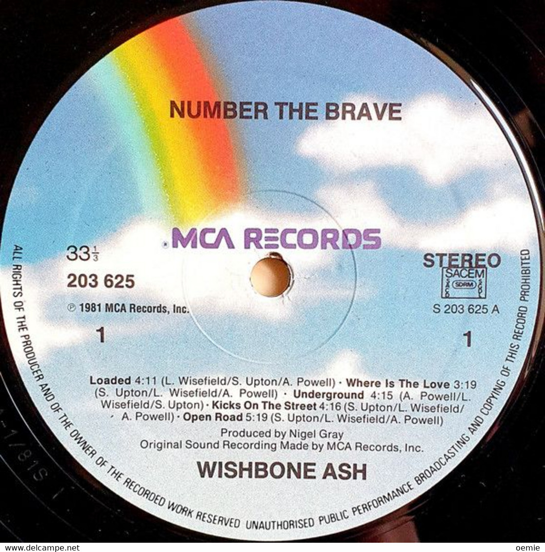 WISHBONE ASH  °°   NUMBER THE BRAVE - Otros - Canción Inglesa