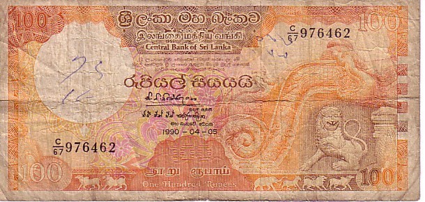 SRI LANKA   100 Rupees   Daté Du 05-04-1990   Pick 99     ***** QUALITE  VG - ***** - Sri Lanka