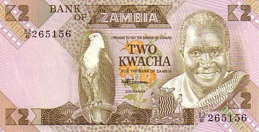 ZAMBIE   2 Kwacha  Non Daté (1980-1988)   Pick 24c  Signature 7    ***** BILLET  NEUF ***** - Zambie