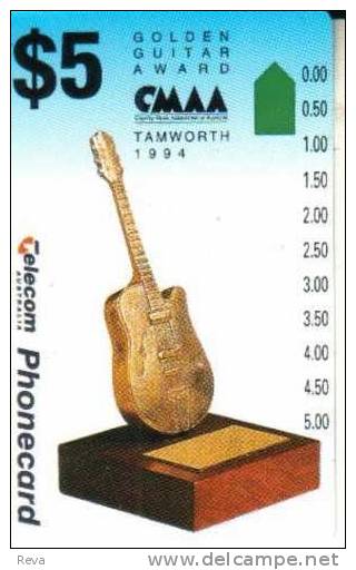 AUSTRALIA $5 COUNTRY MUSIC FESTIVAL GUITAR MUSICAL INSTRUMENT AUS-099  NOT FOR GENERAL SALE !!!READ NOTES !! - Australië