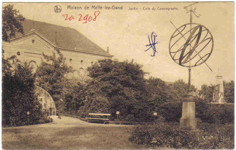 Melle Maison De Melle (jardin-coin Du Cosmographe) Geen Zegel - Melle