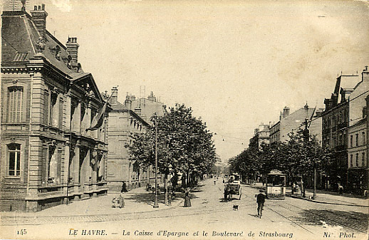 76 - SEINE MARITIME - LE HAVRE - BANQUE - CAISSE D´EPARGNE - TRAMWAY - Banken