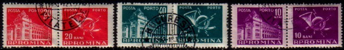 ROMANIA   Scott: # J 115-20  F-VF USED PAIRS - Postage Due