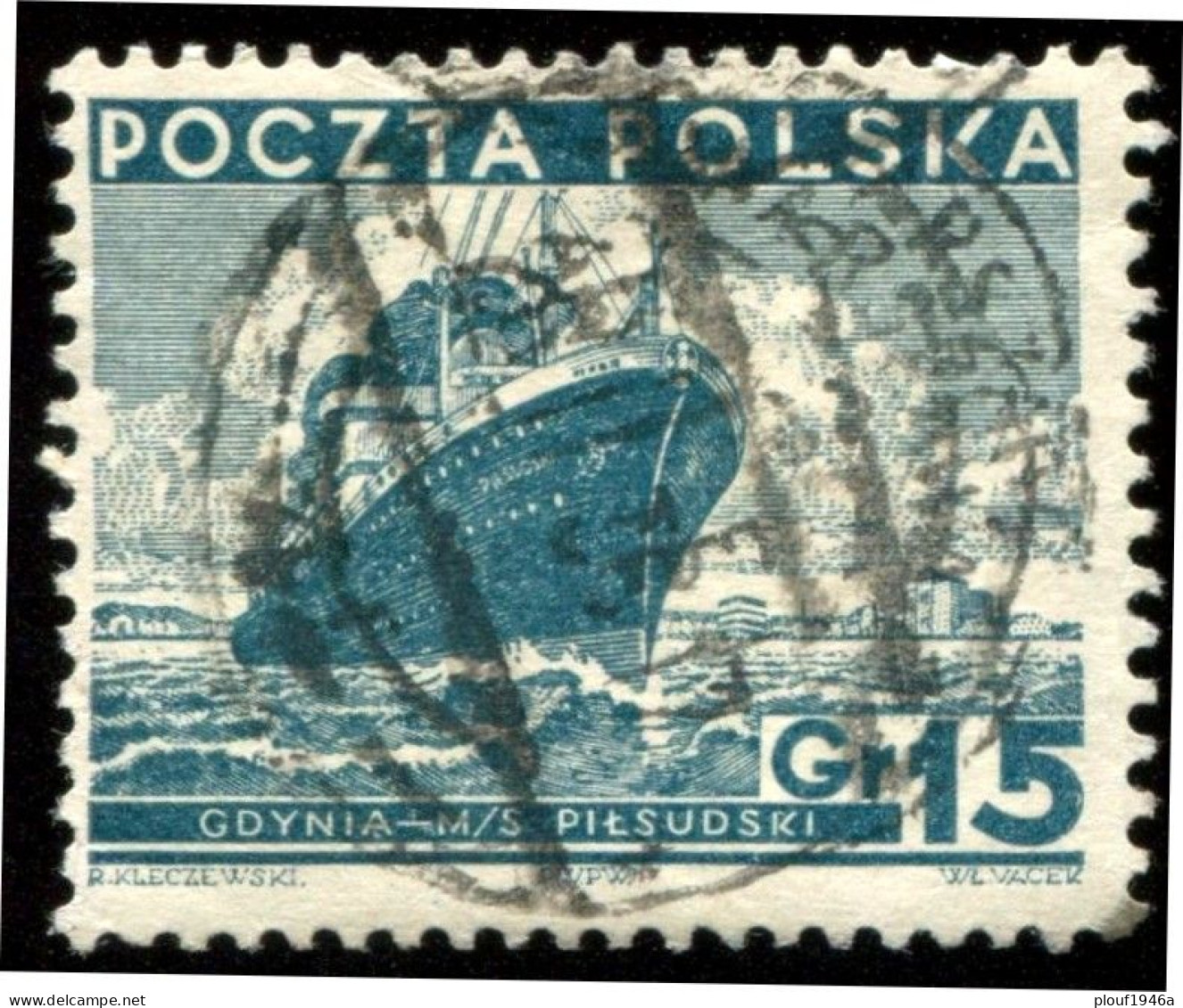 Pays : 390,2 (Pologne : République)  Yvert Et Tellier N° :    381 (o) - Used Stamps