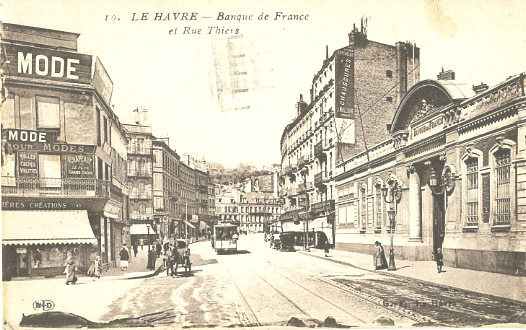 76 - SEINE MARITIME - LE HAVRE - BANQUE De FRANCE - TRAMWAY - Banken