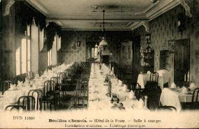 BOUILLON, Hôtel De La Poste, Installation Moderne, Salle à Manger (tables Dressées) - Bouillon