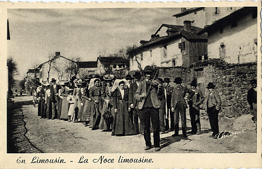 87 - SAINT PRIEST TAURION - NOCE LIMOUSINE Au VILLAGE En HAUT Du BOURG à 20m Du LAVOIR - MUSIQUE - COIFFE - Saint Priest Taurion