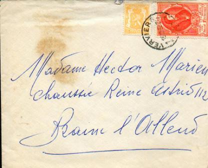 A0004 - Entier Postal - Lettre - Cob 881 Et 710 -  15-12-1952 - Autres & Non Classés