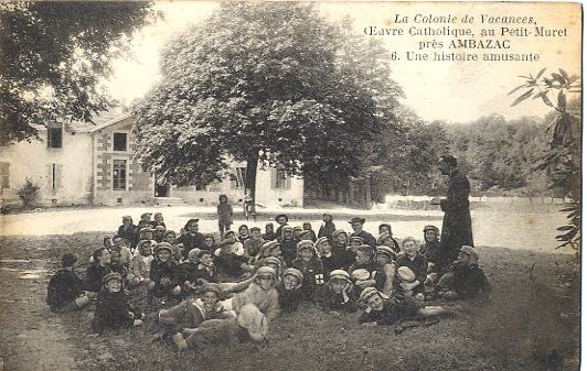 87 - HAUTE-VIENNE - AMBAZAC - COLONIE De VACANCES - OEUVRE CATHOLIQUE Au PETIT MURET - CARTE ANIMEE - Ambazac