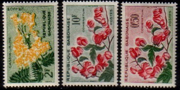 GABON  Scott # 154-9* VF Mint LH - Gabon