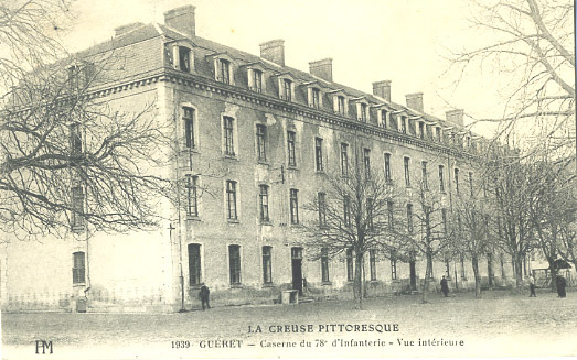23 - CREUSE - GUERET - MILITAIRE - CASERNE Du 78e D'INFANTERIE - VUE INTERIEUR - PM 1939 - Guéret