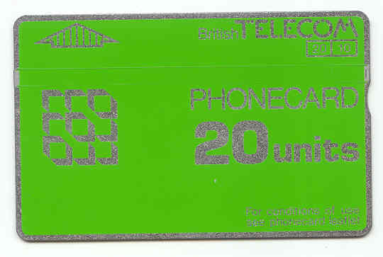 TC Grande Bretagne 20U Ancienne Old 20U English Phone Card - BT Emissions Définitives