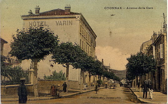 Oyonnax Av De La Gare 1907 Cp Voyagee - Oyonnax