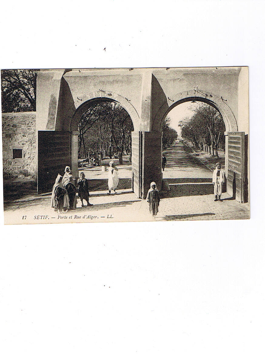 SETIF    LL   17   Porte Et Rue  D Alger    Carte Neuve - Setif