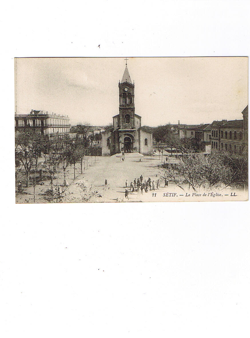 SETIF    LL  21   La Place De L église   Carte Neuve - Sétif