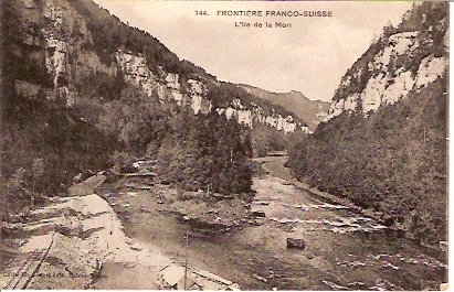 3168-frontière Franco-suisse, L'ile De La Mort - Zoll