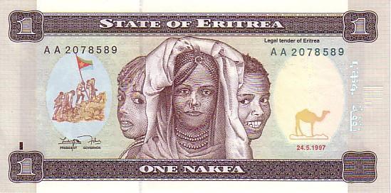 ERYTREE    1 Nakfa   Daté Du 24-05-1997    Pick 1     ***** BILLET  NEUF ***** - Eritrea