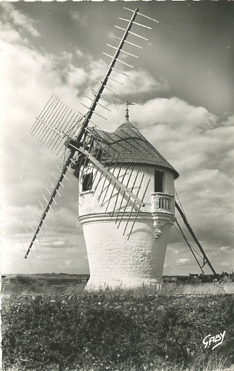 44 - LOIRE ATLANTIQUE - BATZ Sur MER - MOULIN à VENT - GROS PLAN - LE MOULIN Des MASSES - Windmills