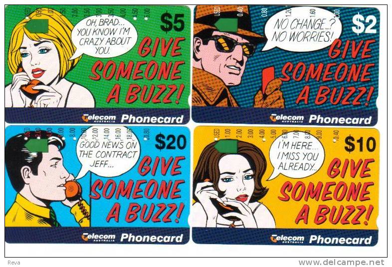 AUSTRALIA $5  BEAUTIFUL WOMAN  AD  MAKING  PHONECALLS  CARTOON  AUS-270  SPECIAL PRICE !! READ DESCRIPTION !! - Australië