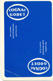 Carte Avec Publicité Cognac " GODET" - Au Recto La Liste Des Départements (82) - Speelkaarten
