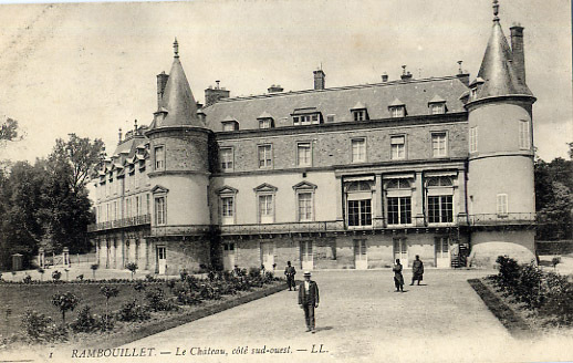 78 - YVELINES - RAMBOUILLET - LE CHATEAU (côté Sud-ouest) - BELLE CARTE ANIMEE - Rambouillet (Castello)