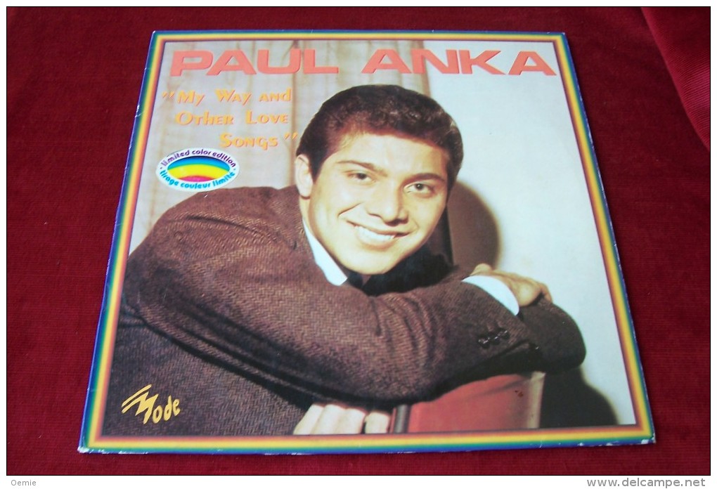 PAUL ANKA    °°°  MY WAYAND OTHER LOVE SONGS  ° VINYLE JAUNE - Autres - Musique Anglaise