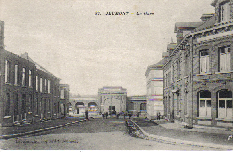 JEUMONT  -  La Gare - Brousmiche, Imp. -édit. Jeumont - Jeumont