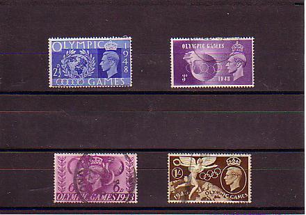 GRANDE BRETAGNE Y & T N° 241 à 244 ( O ) Cote 3,00 - Used Stamps