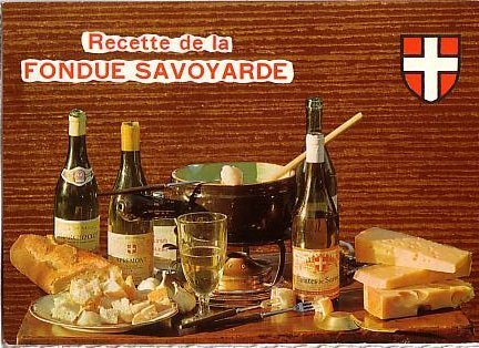 Cp Recette La Fondue Savoyarde Emilie Bernard, Circulé 1972 - Recettes (cuisine)