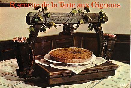 CP Recette De La Tarte Aux Oignons, Carte Neuve - Recettes (cuisine)