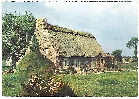 BRETAGNE :Vieille Chaumière Bretonne ;B/TB - Fermes