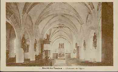 89  ** QUARRE-LES-TOMBES - L'INTERIEUR DE L'EGLISE - Quarre Les Tombes